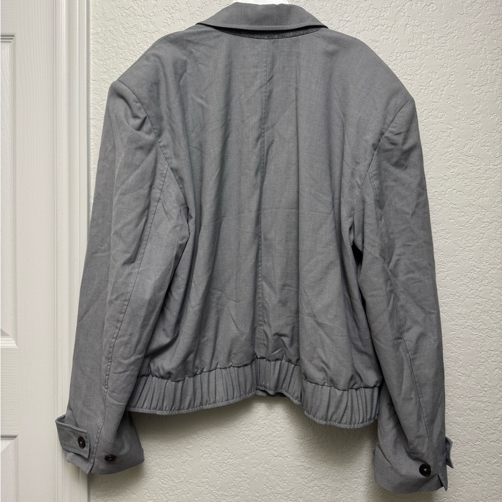 NWOT FREE PEOPLE Agnes Solid Jacket - Heather Grey - Picture 7 of 10
